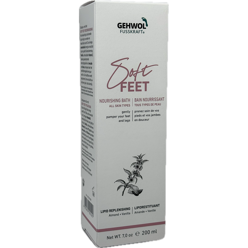 GEHWOL FUSSKRAFT® SOFT FEET Bain nourrissant, GW FK Soft Feet Pflegebad, 200 ml, F/GB/NL/D
