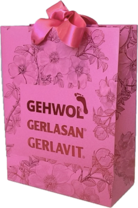 GEHWOL® GERLASAN® GERLAVIT® Geschenktasche Weihnachten, Wildrose, 17 x 22 x 7 cm
