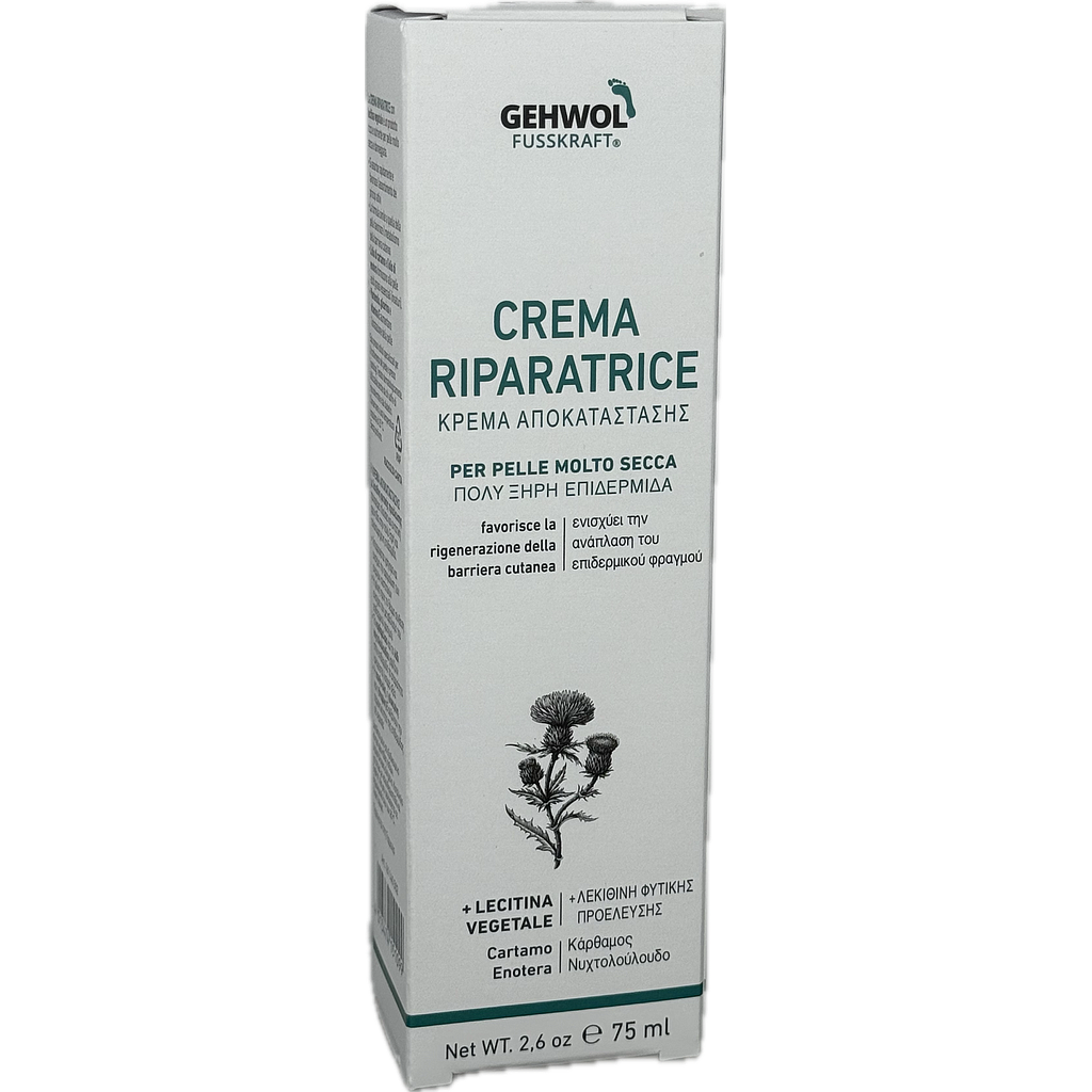 GEHWOL® FUSSKRAFT Crema Riparatrice, GW FK Repair Creme, 75 ml, GB/ES/I/GR