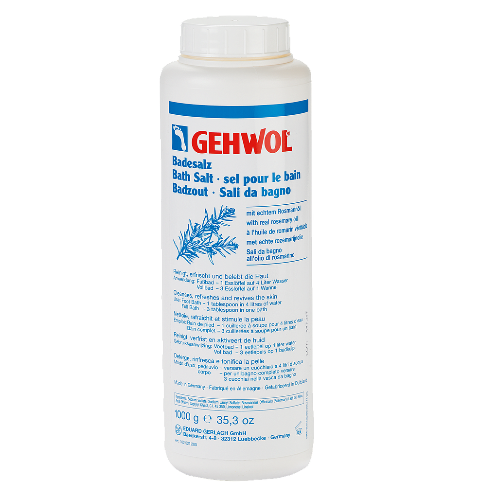 GEHWOL® Badesalz mit Rosmarinöl, D/Int., 1000 g 