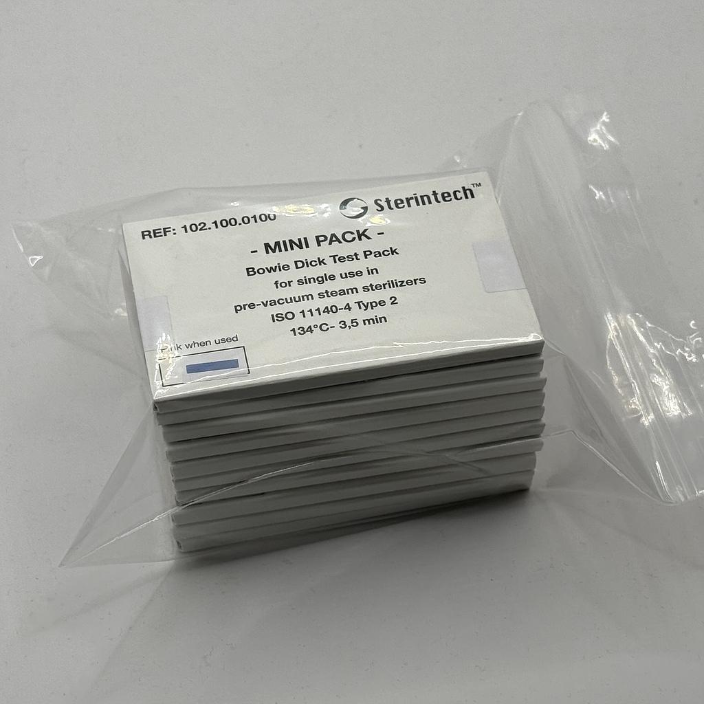 Sterintech™ Bowie &amp; Dick Mini Pack Testpaket (10 Prüfkörper)