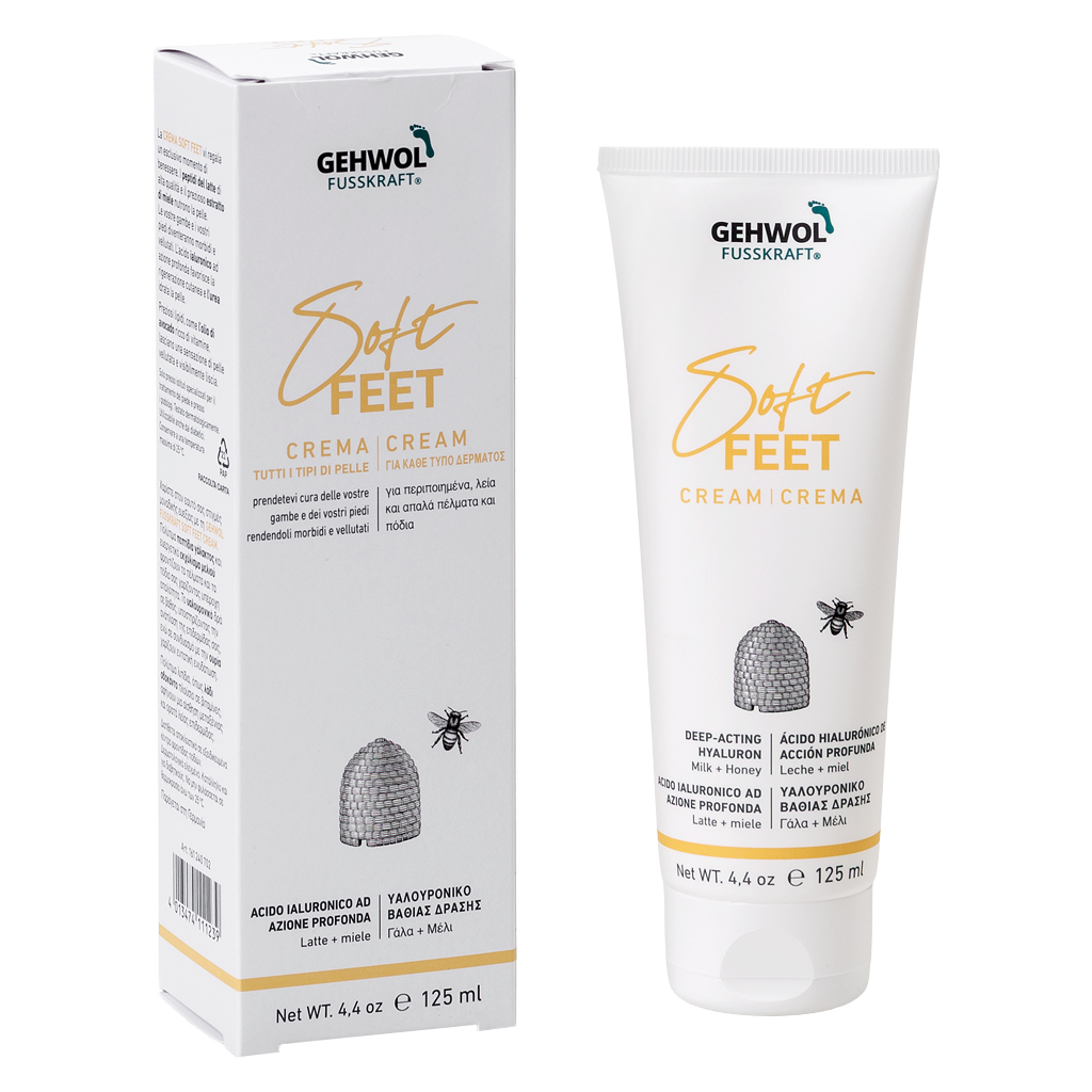 GEHWOL FUSSKRAFT® Soft Feet Crema, 125 ml, US/ES/I/GR