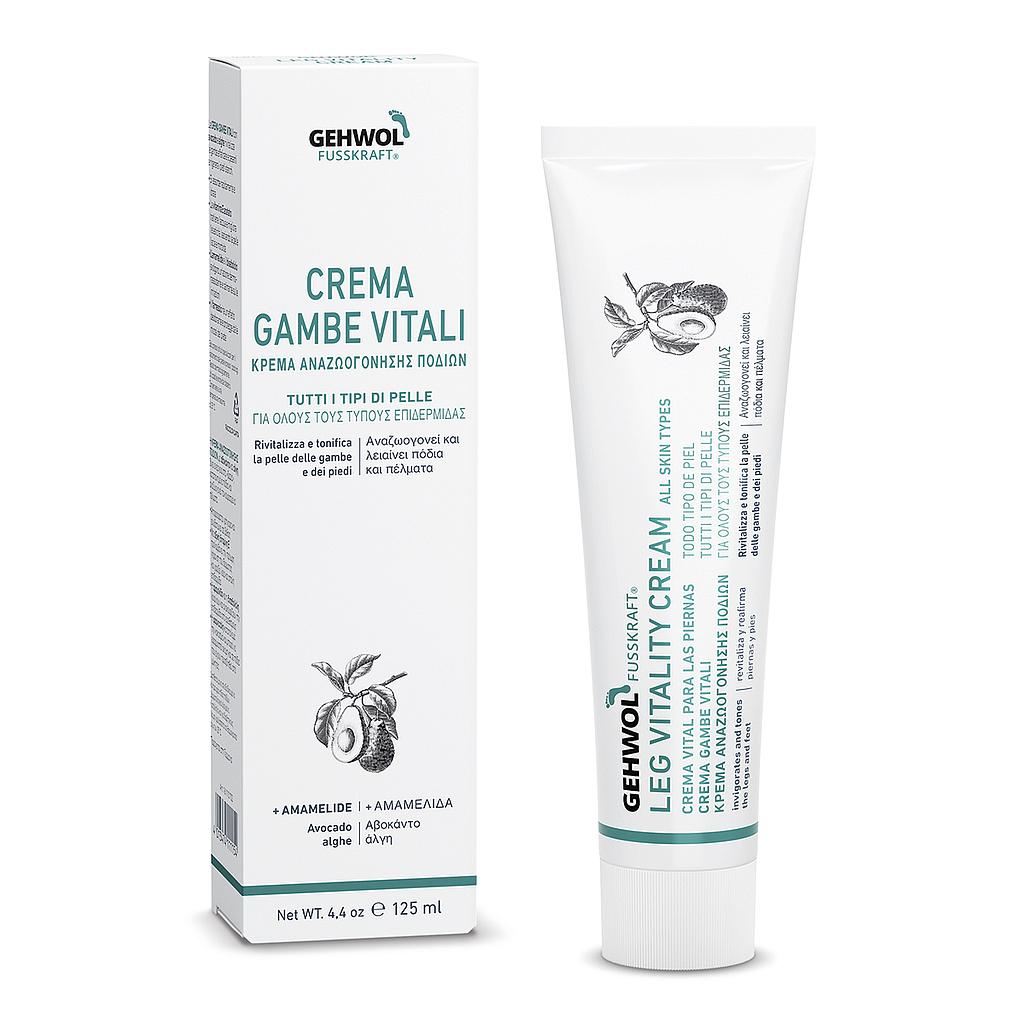GEHWOL FUSSKRAFT® Crema Gambe Vitali, GW FK Bein Vital, 125ml I/GR/GB/ES
