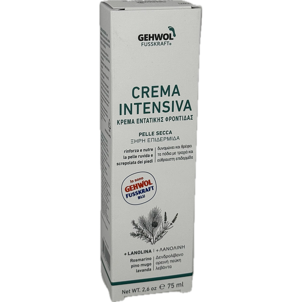GEHWOL FUSSKRAFT® Crema Intensiva (blu), GW FK Intensiv Creme (blau), 75 ml I/GR/GB/ES