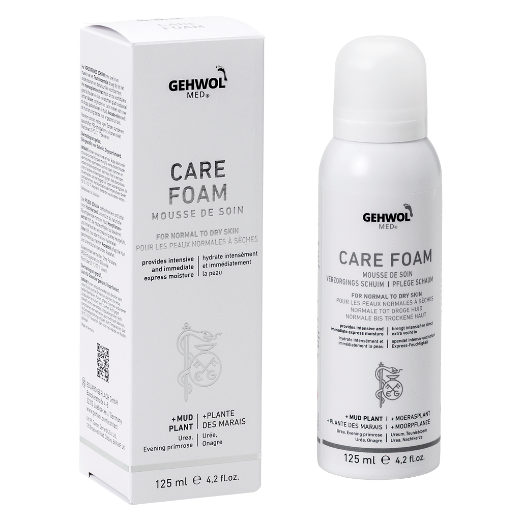 GEHWOL MED® Mousse de soin, GW MED® Pflege Schaum, 125 ml GB/F/NL/D