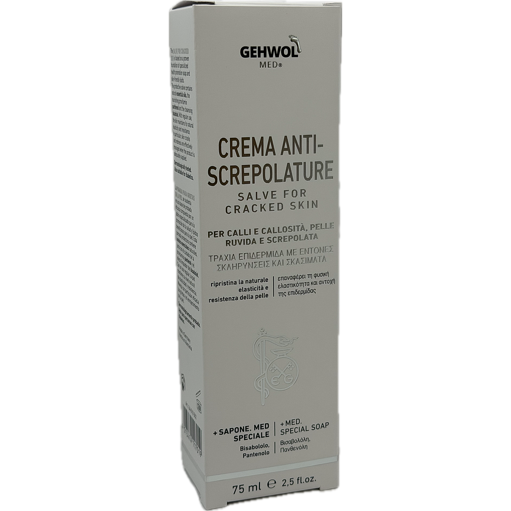 GEHWOL MED® Crema antiscrepolature, GW MED® Schrunden Salbe, 75 ml I/GR/GB/ES