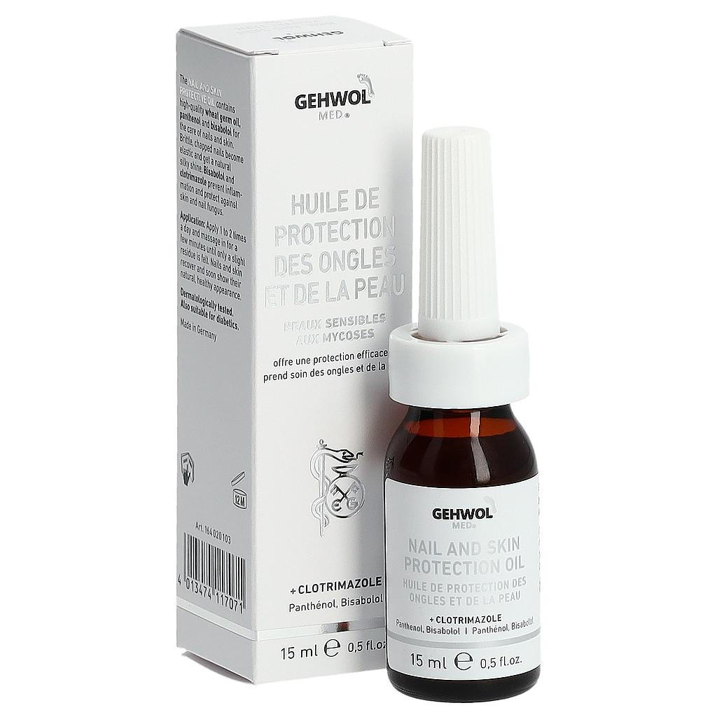 GEHWOL MED® Huile de protection pour les ongles et de la peau, GW MED® Nagel- und Hautschutz Öl, 15 ml GB/F