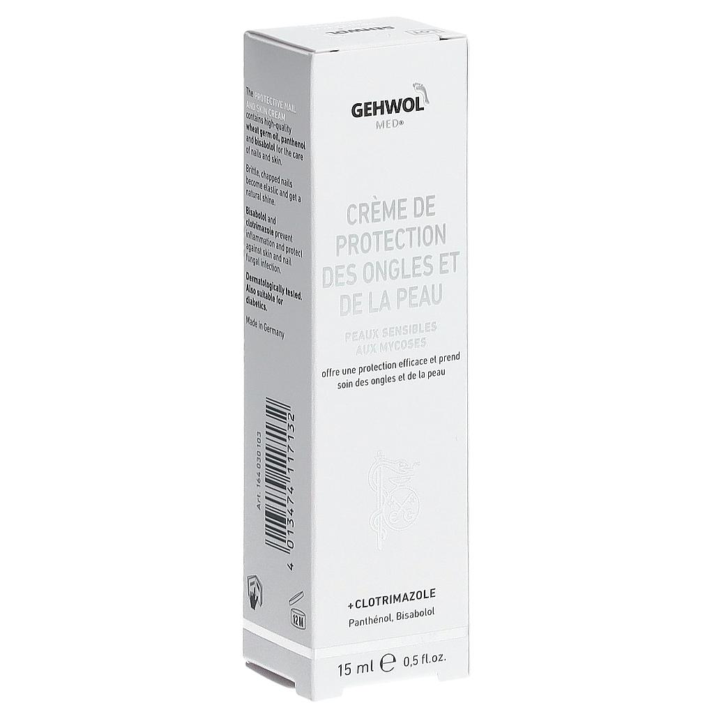 GEHWOL MED® Crème de protection des ongles et de la peau, GW MED® Nagel- und Hautschutz Creme, 15 ml GB/F