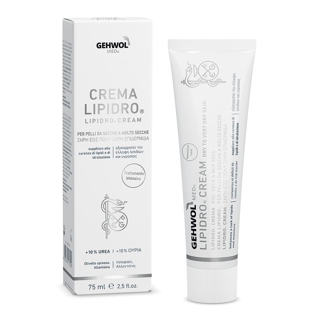 GEHWOL MED® Crema Lipidro®, con 10% Urea, 75 ml I/GR/GB/ES