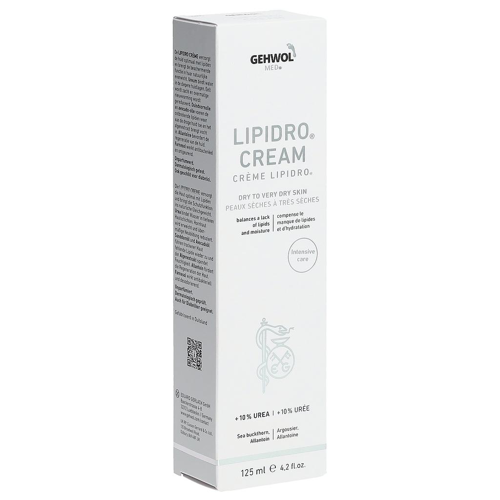 GEHWOL MED® Crème Lipidro® ,avec 10% urèe, 125 ml GB/F/NL/D