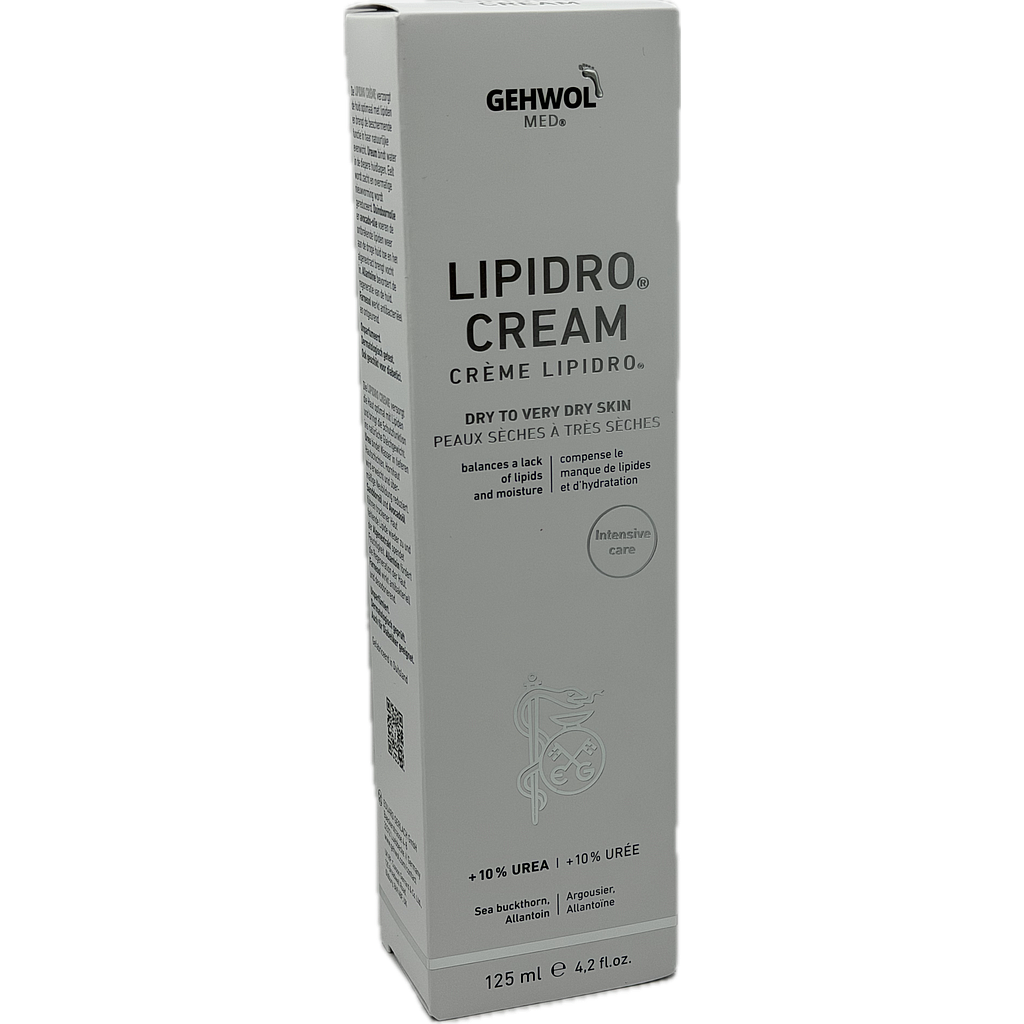 GEHWOL MED® Crème Lipidro® ,avec 10% urèe, 125 ml GB/F/NL/D