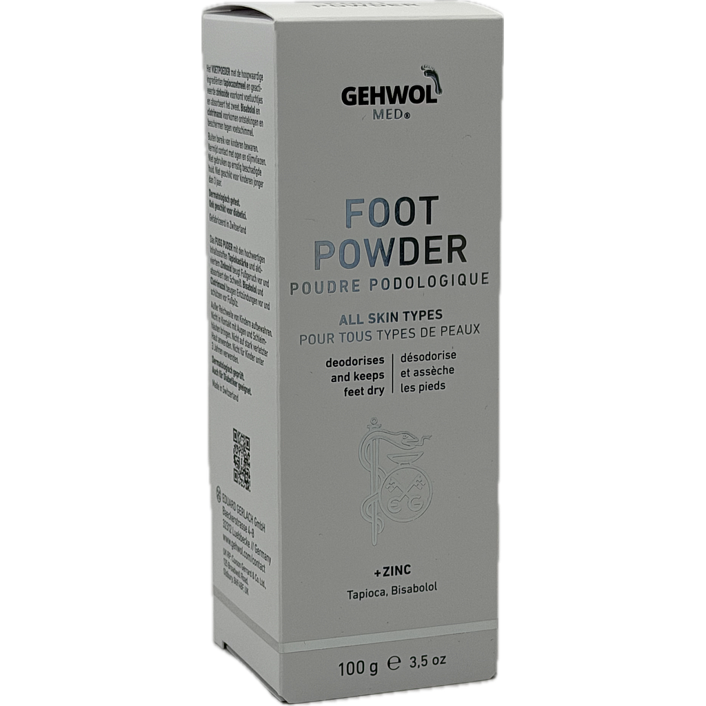 GEHWOL MED® Poudre podologique, GW MED® Fusspuder, Dose 100 g GB/F/NL/D