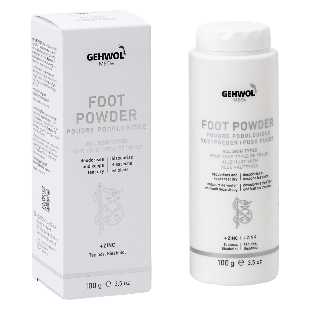 GEHWOL MED® Poudre podologique, GW MED® Fuss Puder, Dose 100 g GB/F/NL/D