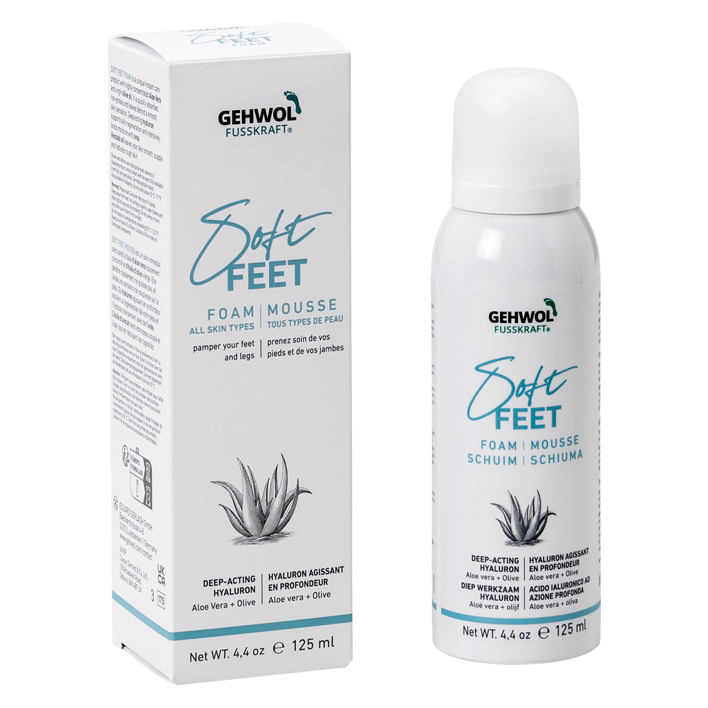 GEHWOL FUSSKRAFT® Soft Feet Mousse / Schiuma, GW FK SF Schaum, 125ml GB/F/I/NL