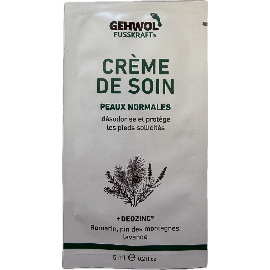 Echantillon GEHWOL FUSSKRAFT® Crème De Soin / Pflege Creme, 5 ml