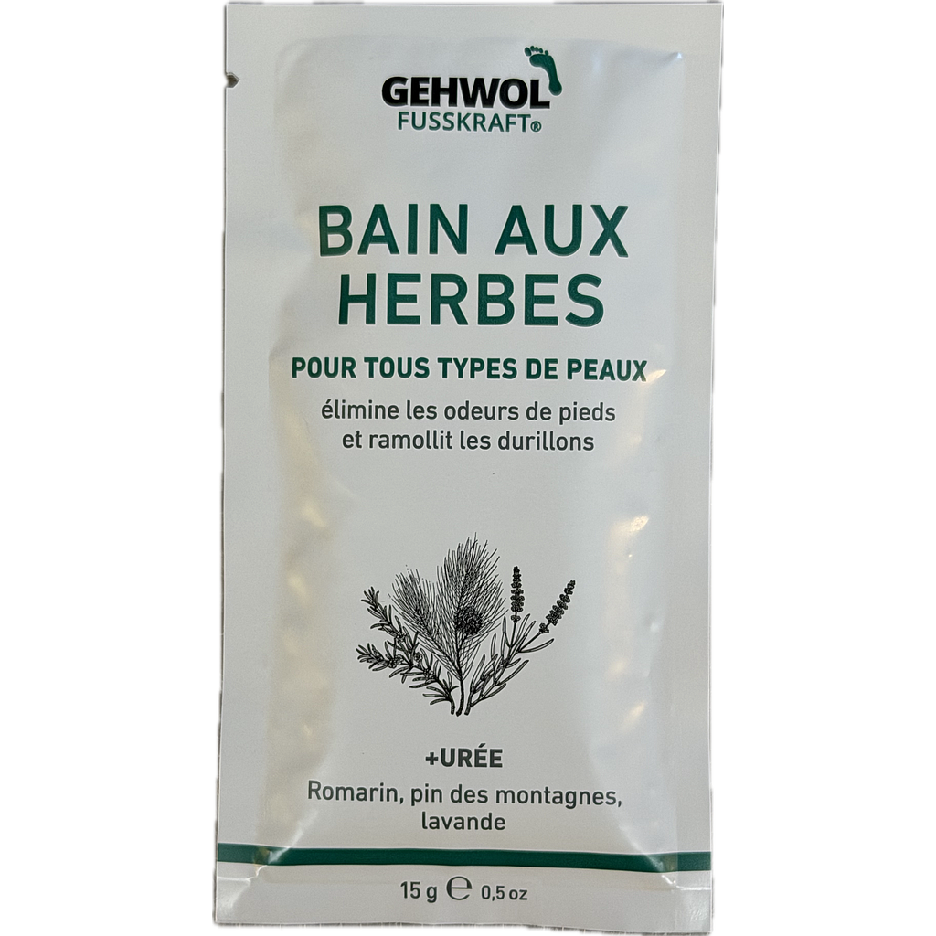 Echantillon GEHWOL FUSSKRAFT® Bain aux herbes / Kräuter Bad, 15 g