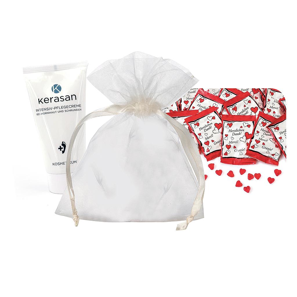 GREPPMAYR Kerasan/Haribo Set-Fuss, Kerasan Intensiv-Pflegecreme 30ml &amp; Haribo Fruchtgummi-Herzen