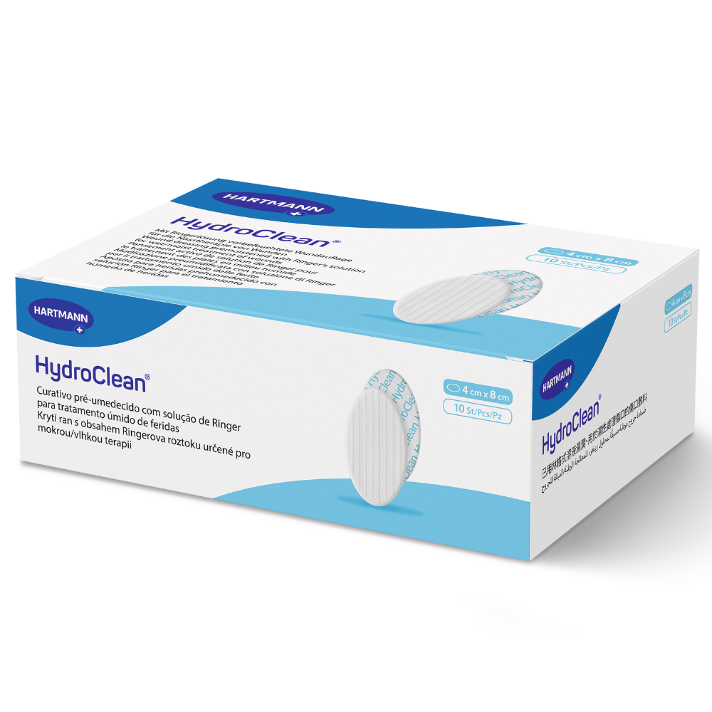 IVF Hartmann HydroClean, oval 4 x 8 cm, 10 Stück