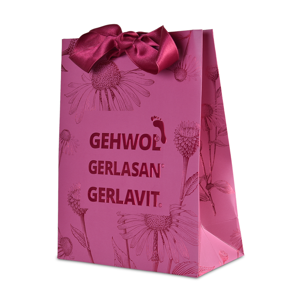 GEHWOL® GERLASAN® GERLAVIT® Geschenktasche Weihnachten, Echinacea, 17 x 22 x 7 cm