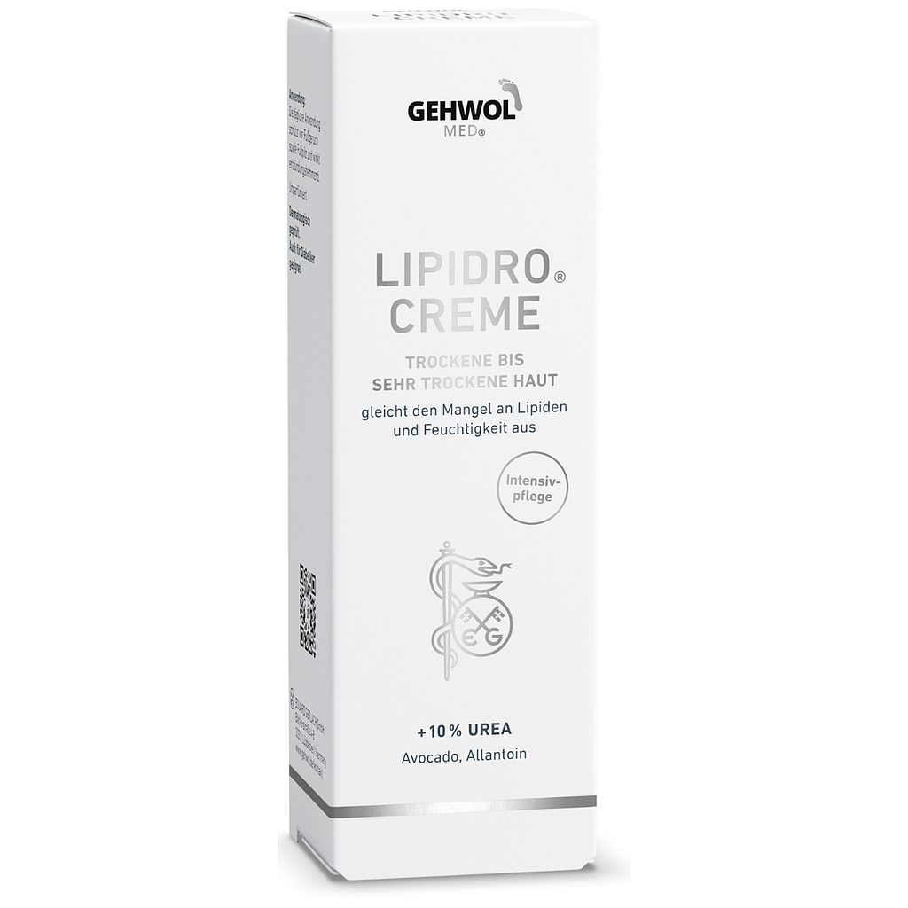 Deko-Faltschachtel GEHWOL MED® Lipidro® Creme, 9.4 x 6.6 x 31.5 cm