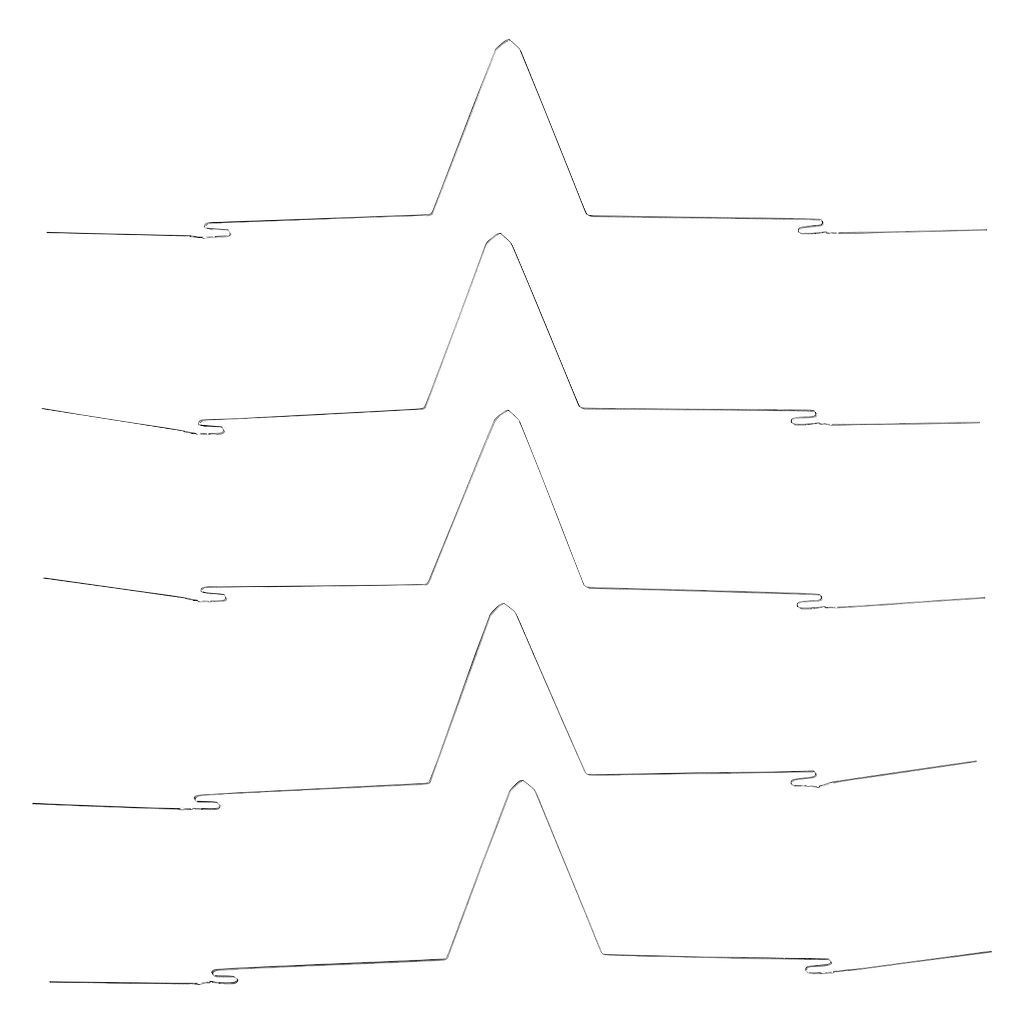 GTO-Spange 0,3 mm, 5 Stück