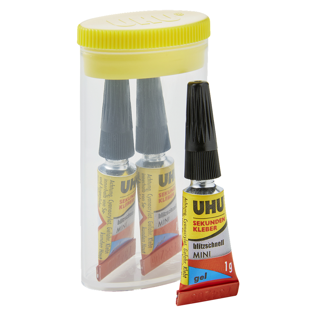Uhu Klebe-Gel (Erkodent), 3 x 1 g