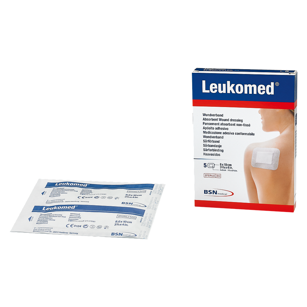 BSN Medical Leukomed® 8,0 cm x 10 cm, 5 Stück