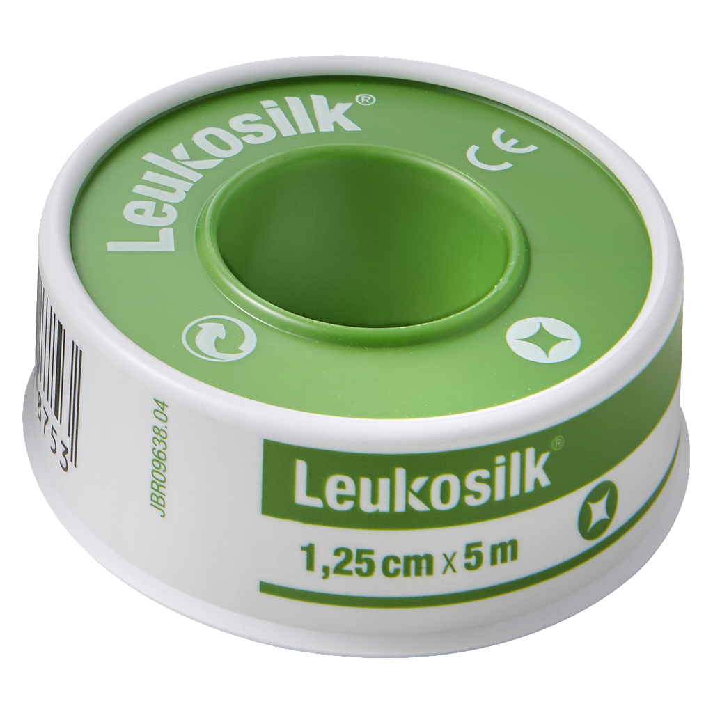BSN Medical Leukosilk® Fixierpflaster, 5 m x 1.25 cm, weiss