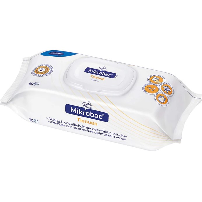 Mikrobac Tissues, Flow-Pack mit 80 Tüchern