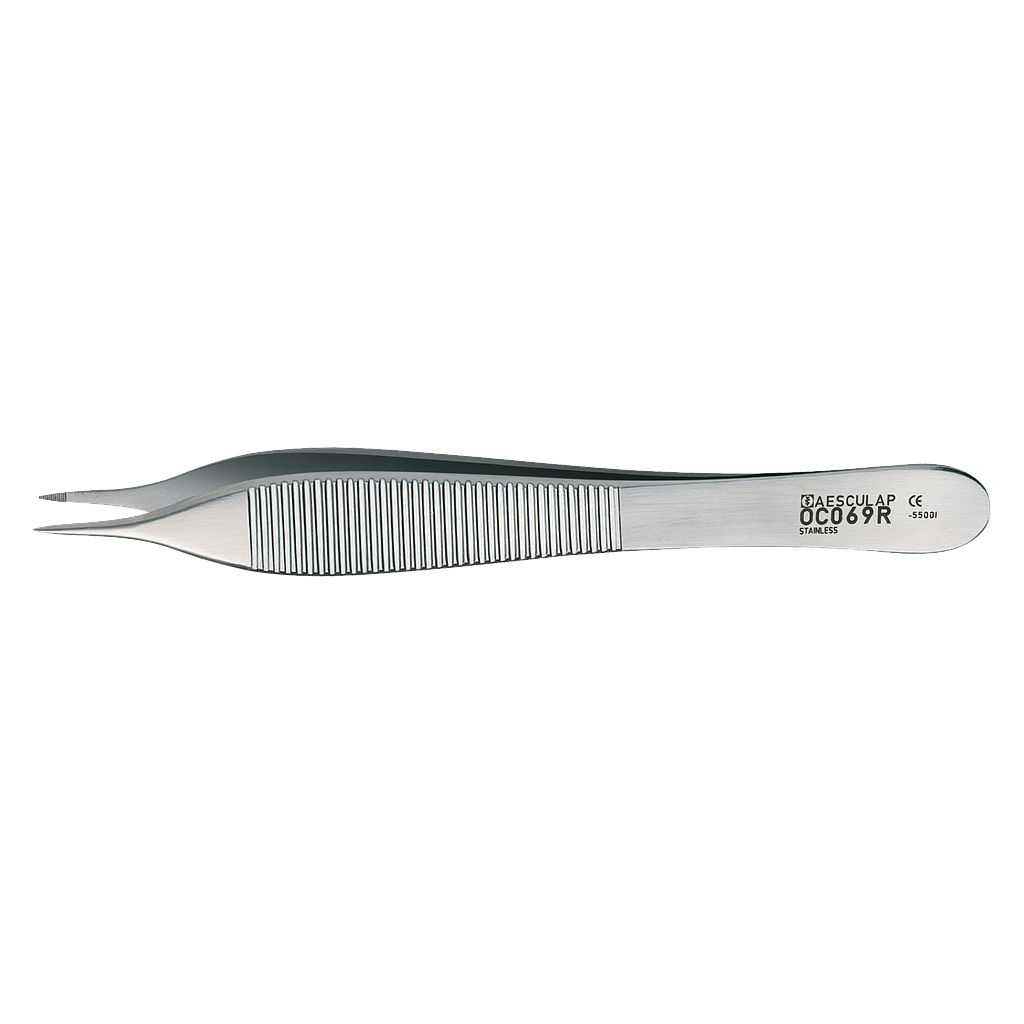 Aesculap® OC 069 R Anatomische Hornhautpinzette 'Thorpe', 12 cm