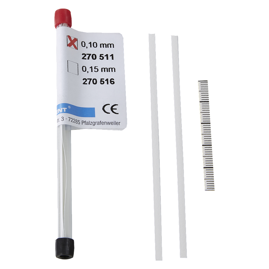 Erkodent® Onyclip-Streifen weiss 0.10 mm, 8 Stück