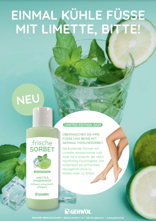 GEHWOL® Plakat 'Frische Sorbet', Format DIN A2 - 42 x 60 cm
