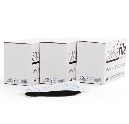 Schleiffolien zu Hornhautfeile SwissFile, einzeln steril verpackt, kein Medizinprodukt, 80 Stück