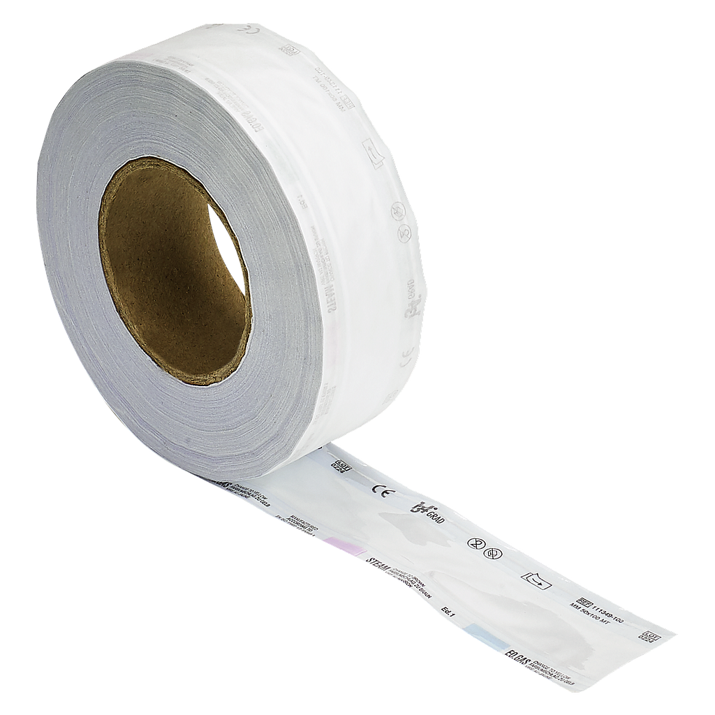 Faro Sterilverpackung 134°Grad / Sterilfolie, Rolle mit Papierseite aussen 50 mm x 200 m