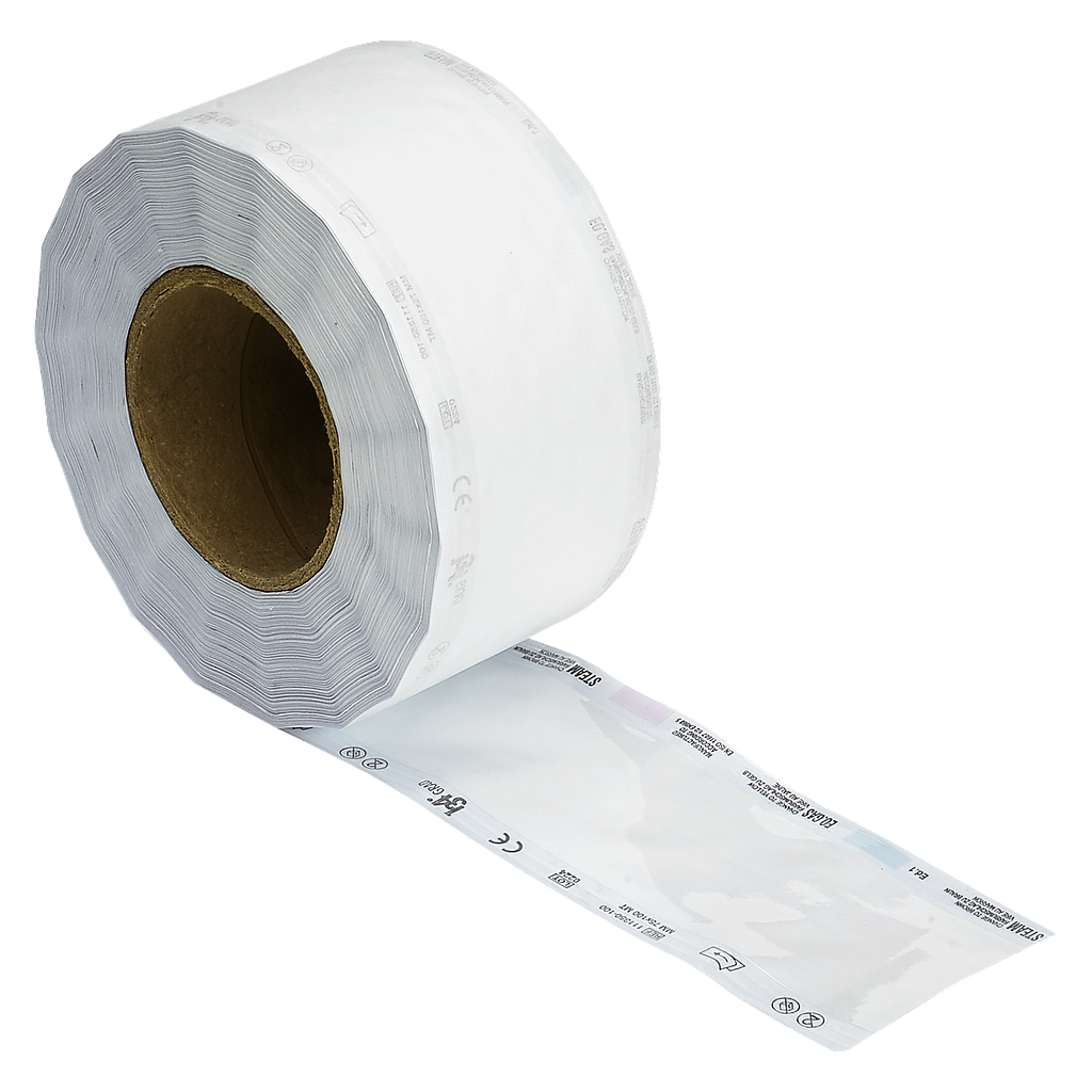 Faro Sterilverpackung 134°Grad / Sterilfolie, Rolle mit Papierseite aussen  75 mm x 200 m