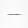 Pediando® doppelte Eckenfeile 521802033, inox, einseitig gebogen, schlank